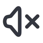 Sound Mute SVG Icon